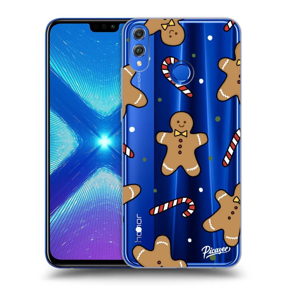 Picasee átlátszó szilikon tok az alábbi mobiltelefonokra Honor 8X - Gingerbread