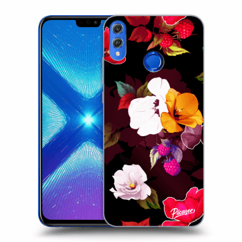 Picasee átlátszó szilikon tok az alábbi mobiltelefonokra Honor 8X - Flowers and Berries