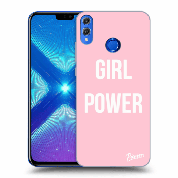 Picasee fekete szilikon tok az alábbi mobiltelefonokra Honor 8X - Girl power
