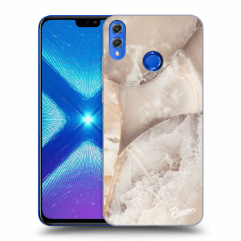 Szilikon tok erre a típusra Honor 8X - Cream marble