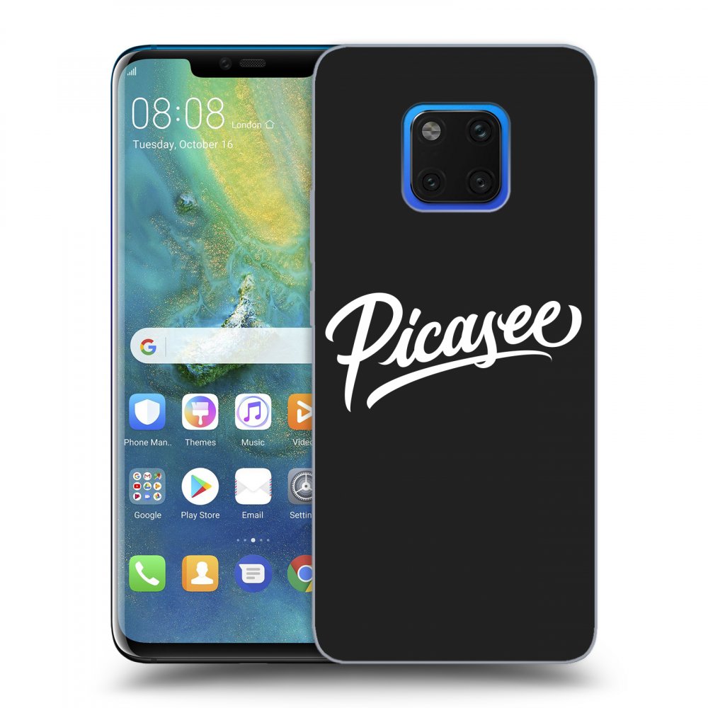 Picasee fekete szilikon tok az alábbi mobiltelefonokra Huawei Mate 20 Pro - Picasee - White