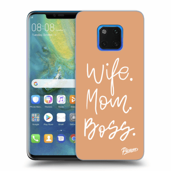 Picasee átlátszó szilikon tok az alábbi mobiltelefonokra Huawei Mate 20 Pro - Boss Mama