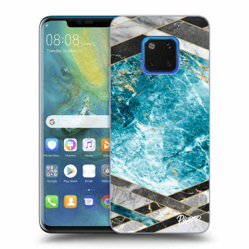 Tok az alábbi mobiltelefonokra Huawei Mate 20 Pro - Blue geometry