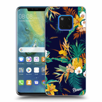Picasee fekete szilikon tok az alábbi mobiltelefonokra Huawei Mate 20 Pro - Pineapple Color