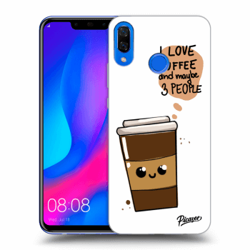 Szilikon tok erre a típusra Huawei Nova 3 - Cute coffee