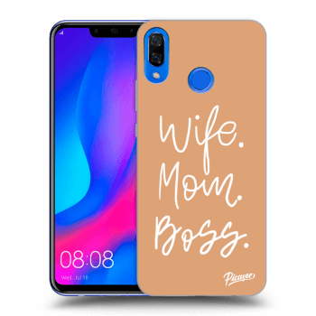 Picasee átlátszó szilikon tok az alábbi mobiltelefonokra Huawei Nova 3 - Boss Mama