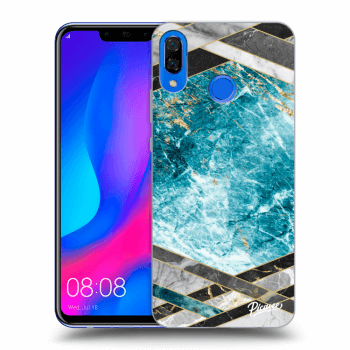 Szilikon tok erre a típusra Huawei Nova 3 - Blue geometry