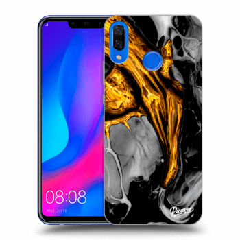 Szilikon tok erre a típusra Huawei Nova 3 - Black Gold