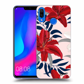 Szilikon tok erre a típusra Huawei Nova 3 - Red Lily