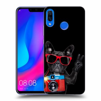 Szilikon tok erre a típusra Huawei Nova 3 - French Bulldog