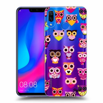 Picasee átlátszó szilikon tok az alábbi mobiltelefonokra Huawei Nova 3 - Owls