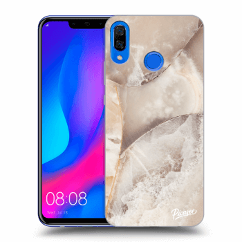 Szilikon tok erre a típusra Huawei Nova 3 - Cream marble