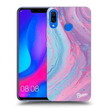 Szilikon tok erre a típusra Huawei Nova 3 - Pink liquid