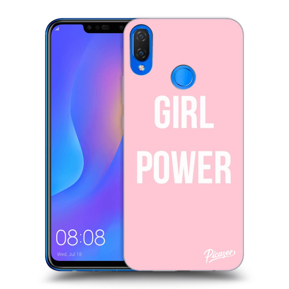 Picasee fekete szilikon tok az alábbi mobiltelefonokra Huawei Nova 3i - Girl power