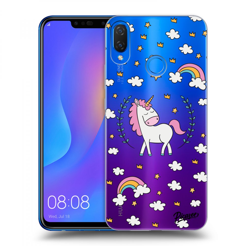 Picasee átlátszó szilikon tok az alábbi mobiltelefonokra Huawei Nova 3i - Unicorn star heaven