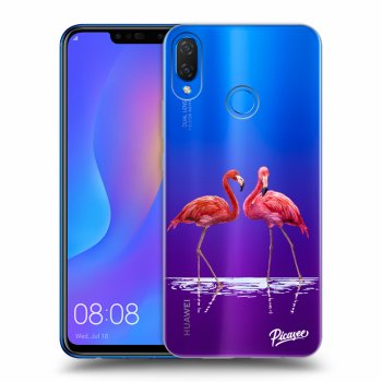Picasee átlátszó szilikon tok az alábbi mobiltelefonokra Huawei Nova 3i - Flamingos couple