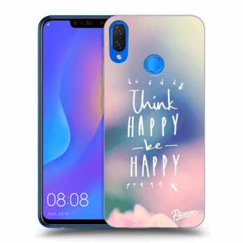 Picasee fekete szilikon tok az alábbi mobiltelefonokra Huawei Nova 3i - Think happy be happy