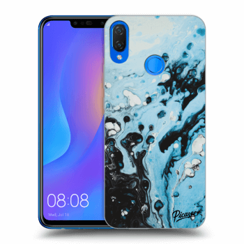 Picasee átlátszó szilikon tok az alábbi mobiltelefonokra Huawei Nova 3i - Organic blue