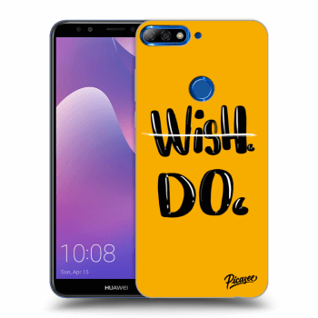 Picasee fekete szilikon tok az alábbi mobiltelefonokra Huawei Y7 Prime (2018) - Wish Do