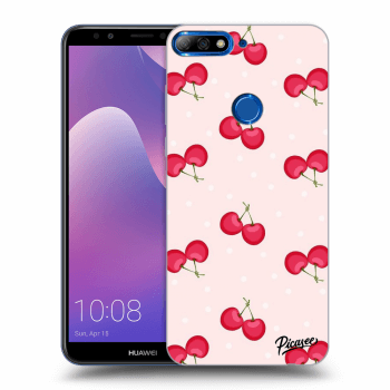 Picasee átlátszó szilikon tok az alábbi mobiltelefonokra Huawei Y7 Prime (2018) - Cherries