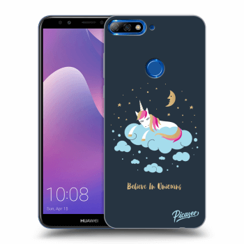 Picasee átlátszó szilikon tok az alábbi mobiltelefonokra Huawei Y7 Prime (2018) - Believe In Unicorns