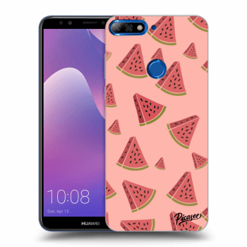 Picasee átlátszó szilikon tok az alábbi mobiltelefonokra Huawei Y7 Prime (2018) - Watermelon
