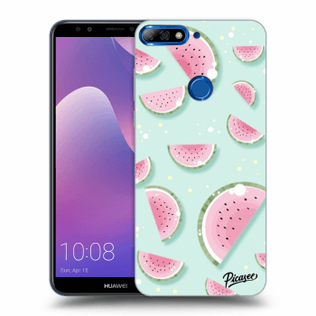 Picasee átlátszó szilikon tok az alábbi mobiltelefonokra Huawei Y7 Prime (2018) - Watermelon 2