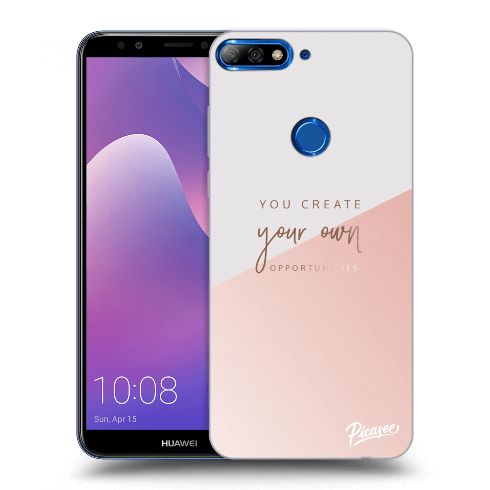 Picasee átlátszó szilikon tok az alábbi mobiltelefonokra Huawei Y7 Prime (2018) - You create your own opportunities