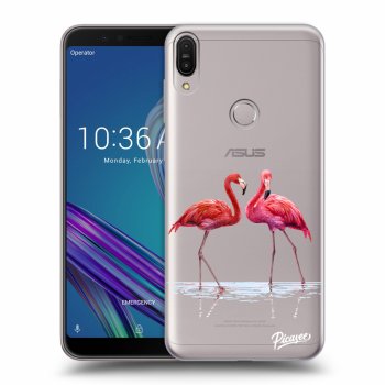 Picasee átlátszó szilikon tok az alábbi mobiltelefonokra Asus ZenFone Max Pro (M1) ZB602KL - Flamingos couple