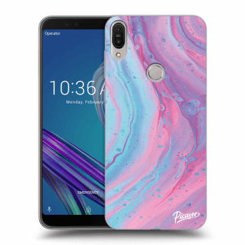 Picasee átlátszó szilikon tok az alábbi mobiltelefonokra Asus ZenFone Max Pro (M1) ZB602KL - Pink liquid
