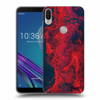 Picasee átlátszó szilikon tok az alábbi mobiltelefonokra Asus ZenFone Max Pro (M1) ZB602KL - Organic red