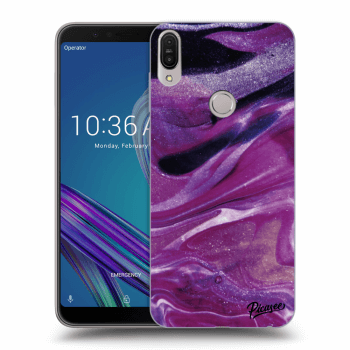 Picasee átlátszó szilikon tok az alábbi mobiltelefonokra Asus ZenFone Max Pro (M1) ZB602KL - Purple glitter