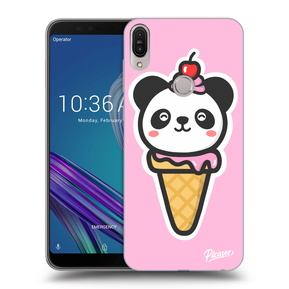 Picasee átlátszó szilikon tok az alábbi mobiltelefonokra Asus ZenFone Max Pro (M1) ZB602KL - Ice Cream Panda