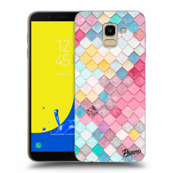 Picasee átlátszó szilikon tok az alábbi mobiltelefonokra Samsung Galaxy J6 J600F - Colorful roof