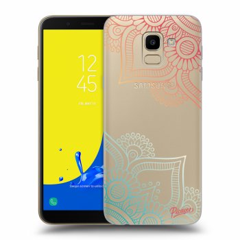 Picasee átlátszó szilikon tok az alábbi mobiltelefonokra Samsung Galaxy J6 J600F - Flowers pattern