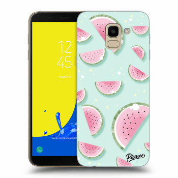 Picasee átlátszó szilikon tok az alábbi mobiltelefonokra Samsung Galaxy J6 J600F - Watermelon 2