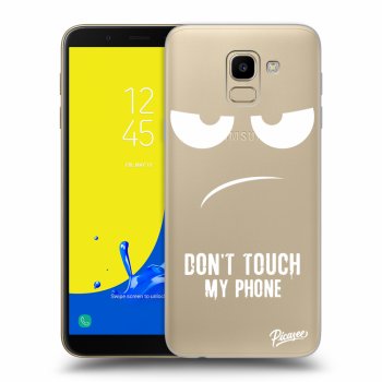 Picasee átlátszó szilikon tok az alábbi mobiltelefonokra Samsung Galaxy J6 J600F - Don't Touch My Phone
