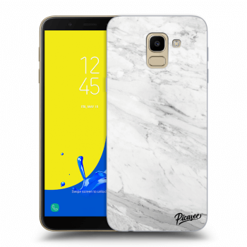 Picasee átlátszó szilikon tok az alábbi mobiltelefonokra Samsung Galaxy J6 J600F - White marble