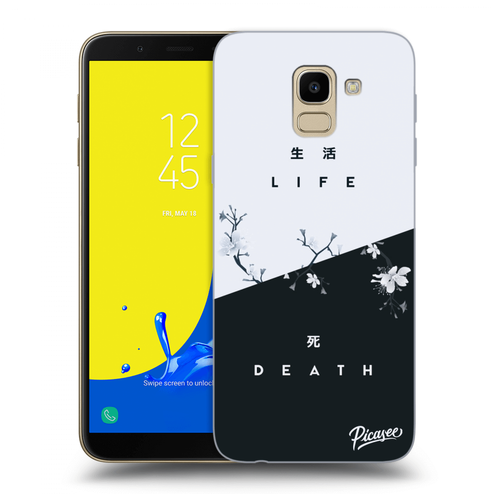 Picasee átlátszó szilikon tok az alábbi mobiltelefonokra Samsung Galaxy J6 J600F - Life - Death