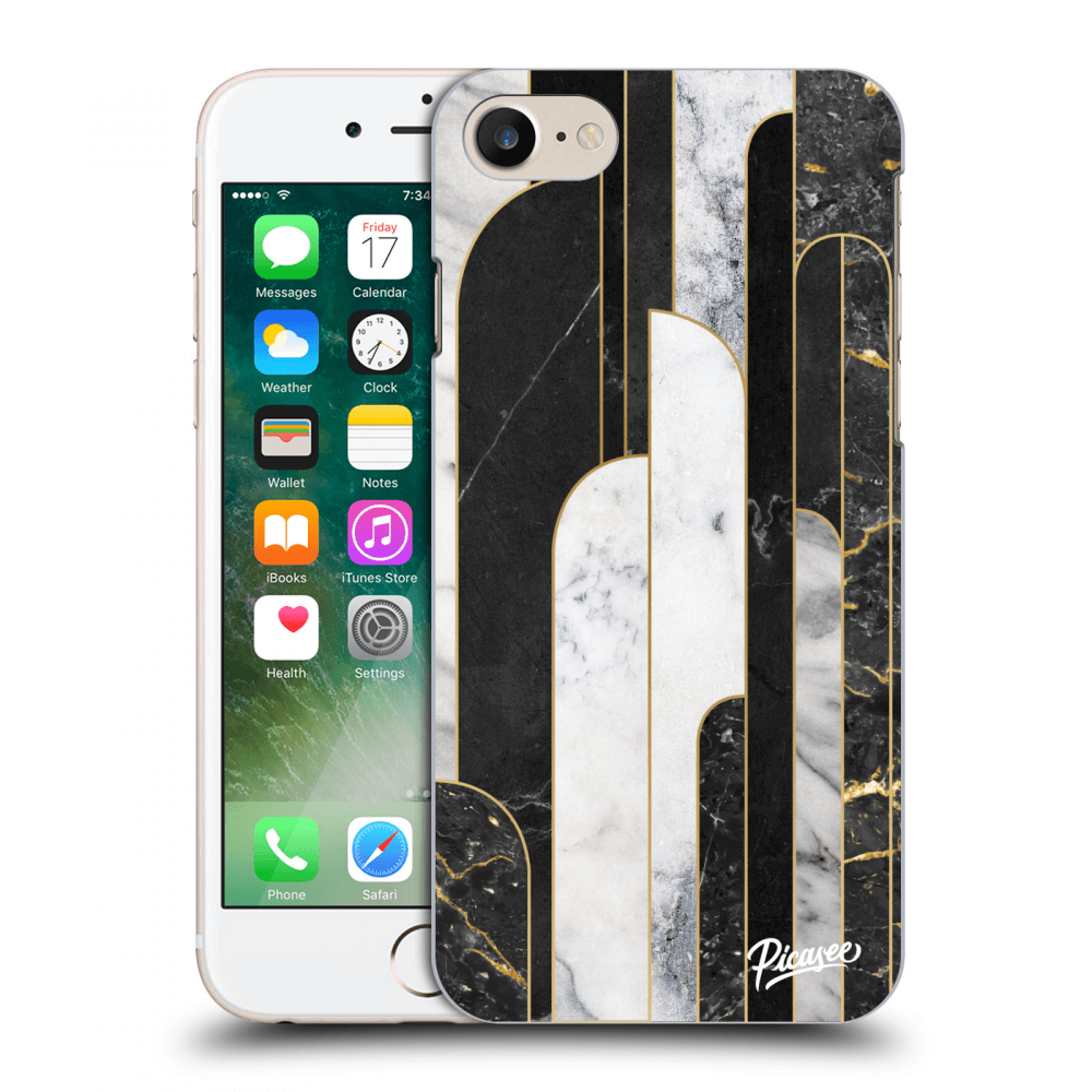 Picasee ULTIMATE CASE Apple iPhone 8 - készülékre - Black & White tile