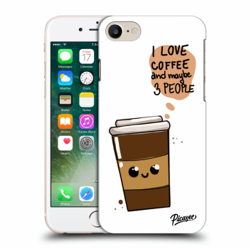 Picasee átlátszó szilikon tok az alábbi mobiltelefonokra Apple iPhone 8 - Cute coffee