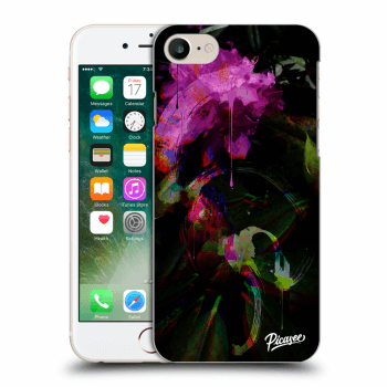 Picasee fekete szilikon tok az alábbi mobiltelefonokra Apple iPhone 8 - Peony Color