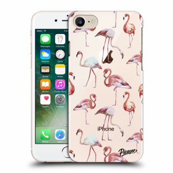Picasee átlátszó szilikon tok az alábbi mobiltelefonokra Apple iPhone 8 - Flamingos