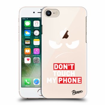 Picasee átlátszó szilikon tok az alábbi mobiltelefonokra Apple iPhone 8 - Angry Eyes - Transparent