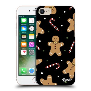 Picasee fekete szilikon tok az alábbi mobiltelefonokra Apple iPhone 8 - Gingerbread