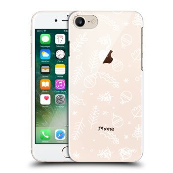 Picasee átlátszó szilikon tok az alábbi mobiltelefonokra Apple iPhone 8 - Mistletoe