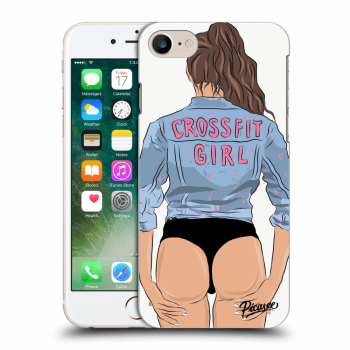 Picasee átlátszó szilikon tok az alábbi mobiltelefonokra Apple iPhone 8 - Crossfit girl - nickynellow