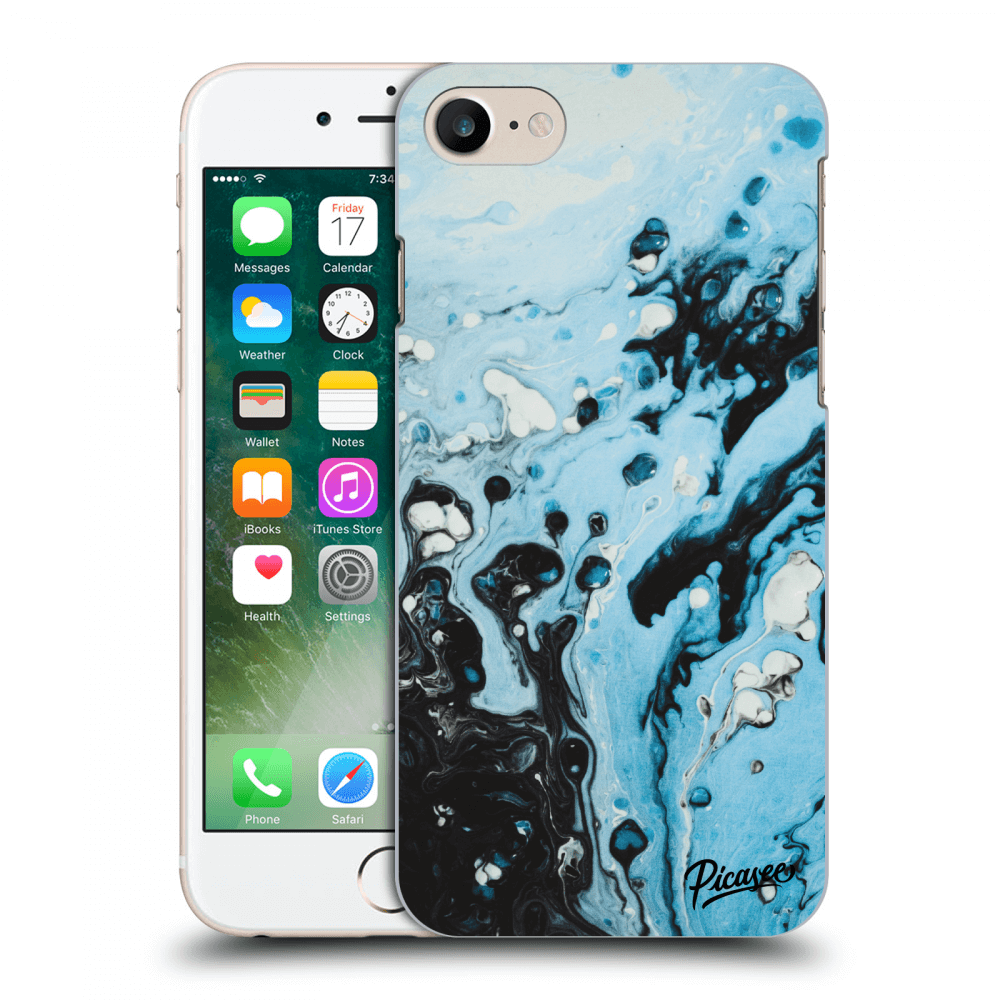 Picasee átlátszó szilikon tok az alábbi mobiltelefonokra Apple iPhone 8 - Organic blue