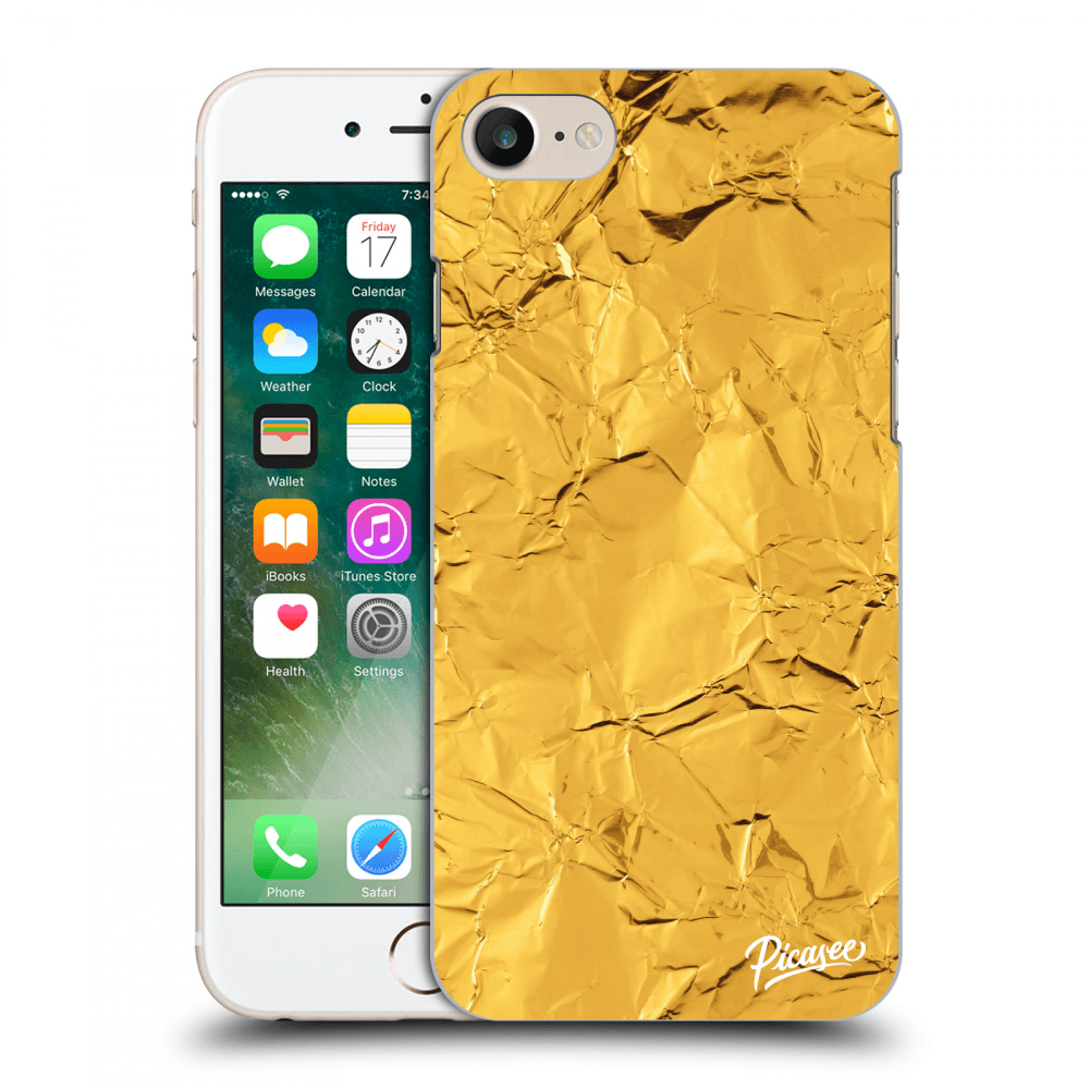Picasee tejszínű szilikon tok az alábbi mobiltelefonokra Apple iPhone 8 - Gold