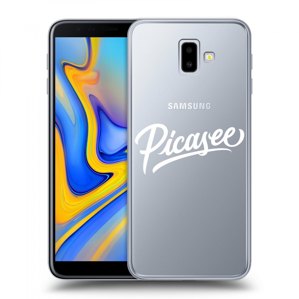 Picasee átlátszó szilikon tok az alábbi mobiltelefonokra Samsung Galaxy J6+ J610F - Picasee - White